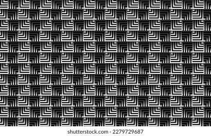 Black and white background design for carpet or rugs texture.