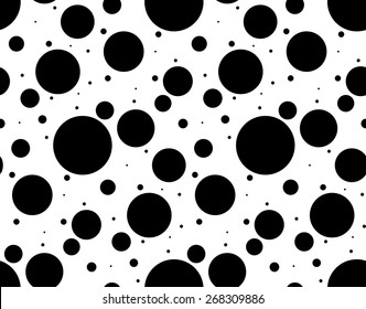Black and white background with dots