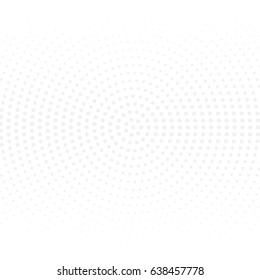 Black and white background of dots, circles