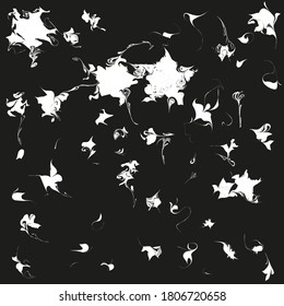 Fondo negro y blanco, dibujo, ilustración abstracta. Vector en formato EPS 8
