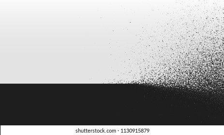 Black and White background dust explosion, Vector illustration