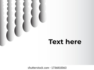 Black and white background. Dynamic shapes compotition.