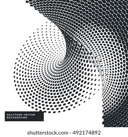 black and white background with halftone dots