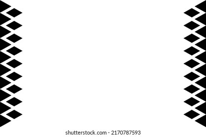 Black and white black background with halftone rhombus decoration as the frame. Suitable for presentation, card, backdrop, cover, wallpaper, and banner.