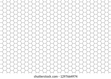 Black And White Background With Hexagonal Texture 