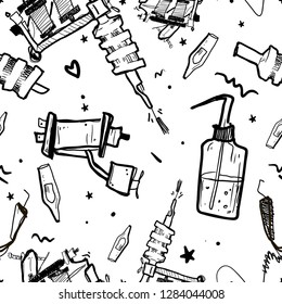 Black and white background illustration.