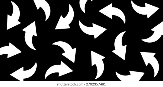 Black and white background with irregular arrow icons. Perfect for your design projects.