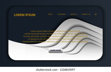 Black and white background landing page templates