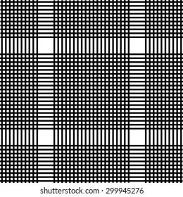 Black and white background of lines arranged at right angles.