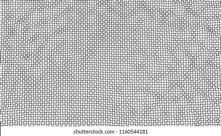 Black and white background. Modern 3d surface. Wavy art. 