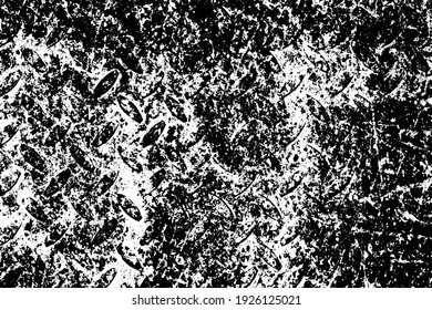 Black and white background. Monochrome grunge background. Abstract texture of dirt, dust, blots, chips. Dirty dirty surface