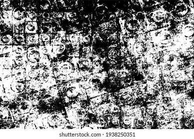 Black and white background. Monochrome grunge background. Abstract texture of dirt, dust, blots, chips. Dirty dirty surface