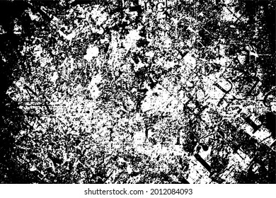 Fondo blanco y negro. Fondo monocromo grunge. Textura abstracta de suciedad, polvo, manchas, patatas fritas. Sucia superficie sucia