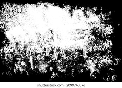 Black and white background. Monochrome grunge background. Abstract texture of dirt, dust, blots, chips. Dirty dirty surface