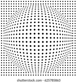 Black and White Background. Optical illusion. Use for posters, covers, flyers, postcards, banner designs