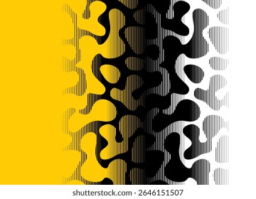 Fundo preto e branco com um padrão de pele animal, réptil, peixe. Elemento de design moderno para cartazes, embalagem, capas, branding e web design. Gradiente do vetor