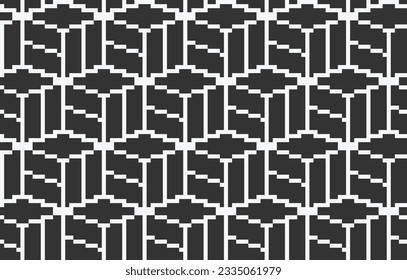 black and white background pattern in pixel art style