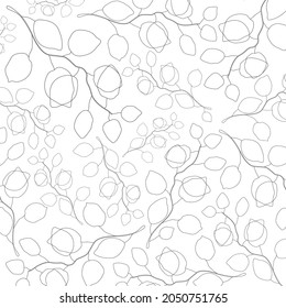 Diseño de plantillas de imagen de fondo en blanco y negro, hojas de eucalipto lineales, estilo minimalista.