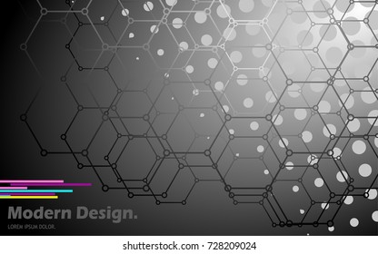 Black and white background. Simple flat design. Vector illustration.