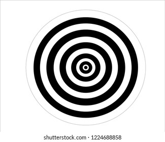 black and white background, single circle 