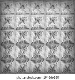 black and white background with square pattern