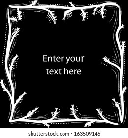 Black and white background with swirls