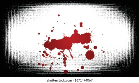 Fondo blanco y negro con un símbolo de muerte en el medio.