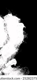 Black and white background. Texture and brush strokes. 