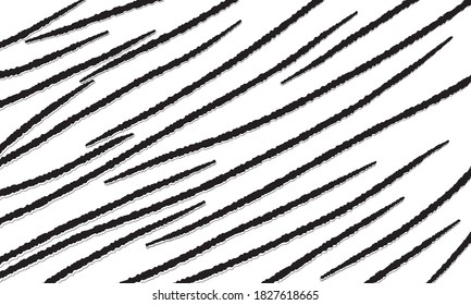 black and white background of tiger spots vector pattern.