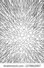 black and white background use contour give a swirling feeling