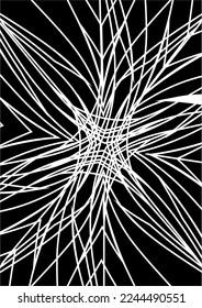 black and white background Use lines to create images, giving feelings, soaring, purpose.