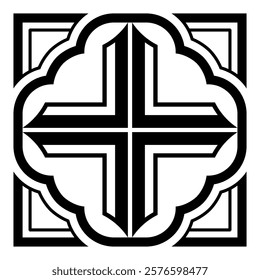 black and white background, vector pattern designs, tribal, batik, vines and geometric oriental ethnic patterns, traditional clothing designs seamless patterns, motifs and logos 96