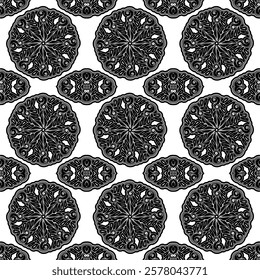 black and white background vector pattern design, batik pattern, tribal, carved and geometric oriental ethnic pattern seamless traditional clothing pattern, traditional design, fabric, illustration 32