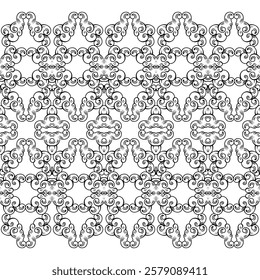 black and white background vector pattern design, batik pattern, tribal, carved and geometric oriental ethnic pattern seamless traditional clothing pattern, traditional design, fabric, illustration103