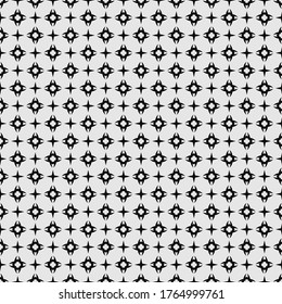 Black and white background wallpaper texture. Elegant seamless pattern for your design. Vector background image.