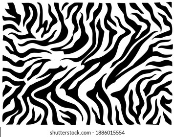 Black and white background with zebra pattern