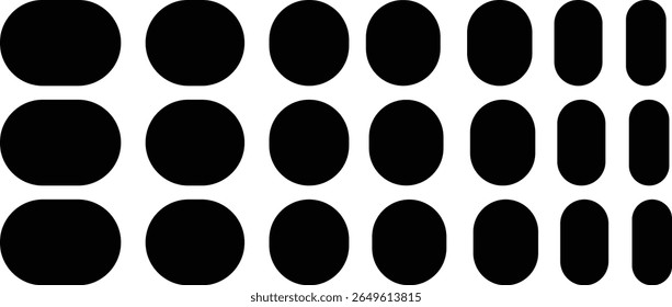 black and white background Zigzag line art, silhouette scalloped frames.Silhouette stickers circle, square, oval and rectangle labels, chevron, background. wavy edge rectangle	