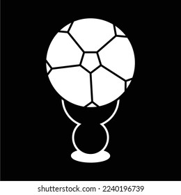 black and white ball cup shape, suitable for use in anything related to sports