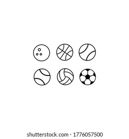 Black and white ball icon for eps 10