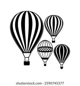 Black and White Balloon Design