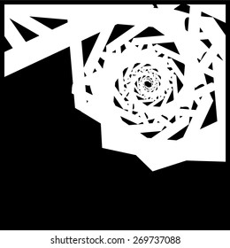 black and white banner