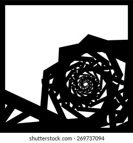 black and white banner