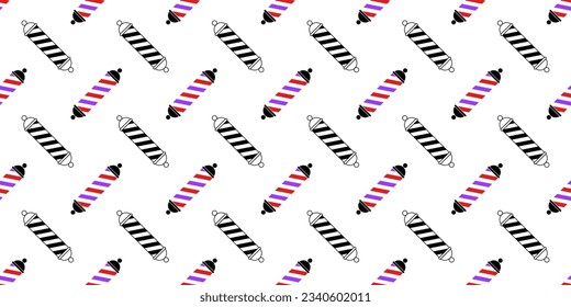 black white barber pole seamless pattern