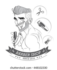 BLACK AND WHITE BARBER SHOP