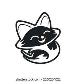 Black and white basic logo with Lovely Jolly pony.
