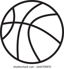 Black and white basketball image with a white background, sports and games favored by citizens of the United States.