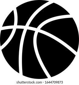Black and white basketball image with a white background, sports and games favored by citizens of the United States.