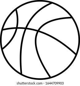 Black and white basketball image with a white background, sports and games favored by citizens of the United States.