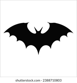 black and white bat logo silhouette
