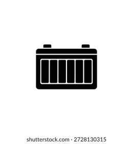 Black and white battery with empty segments